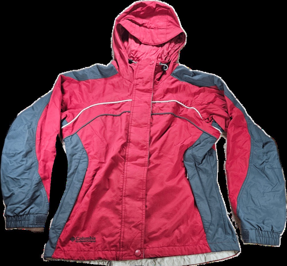 Columbia Interchange Jacket Women's M Medium Red Gray Outdoor Coat